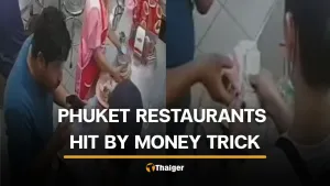 Ausländischer Betrüger nutzt Verwirrungstaktik, um Bargeld aus Restaurants in Phuket zu stehlen