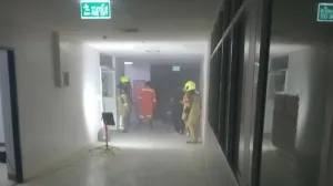 Polizei untersucht Brand in Toilette des PPAO Hospital in Phuket Town