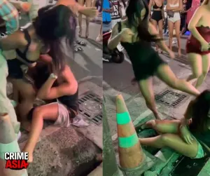 Street brawl between Thai women, foreign tourists erupts near | Phuket