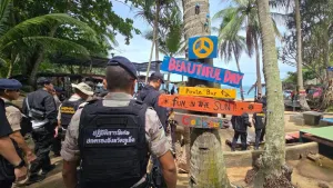Forest Department reclaims 15 rai at Phuket’s Nui Beach,