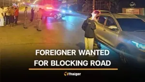 Police search for foreign woman after dangerous driving in Phuket intersection
