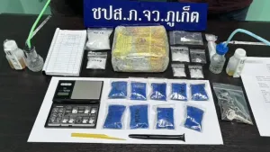 Two arrested in Ratsada raid as Phuket police seize 1.2kg of crystal meth