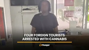 Four foreign tourists arrested with 33.6kg of cannabis at Phuket airport