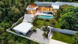 An artist's rendition of a Botanica Sky Valley villa, priced from 71.4 million baht. Villa sales in Phuket rose by 12.9% in 2025, highlighting the growing preference for larger…