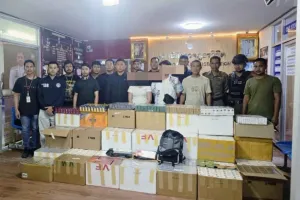 Young couple arrested as police seize 216,000 smuggled cigarettes in Phuket