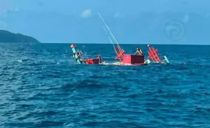 Stolen Fishing Boat Sinks After Pursuit Off Phuket’s Nai Yang Beach