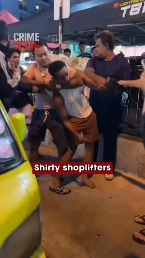 Two tourists detained after alleged shirt theft at Patong market