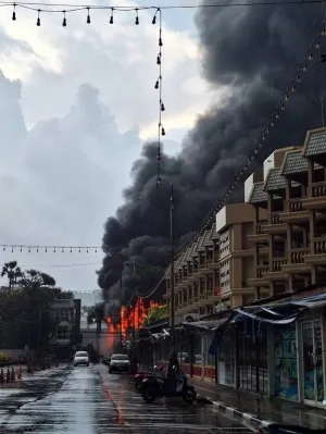 Fire damages hotel restaurant and spa in Karon