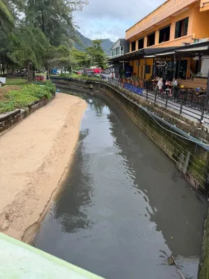 Black wastewater flows across Kamala beach again as treatment capacity falls short