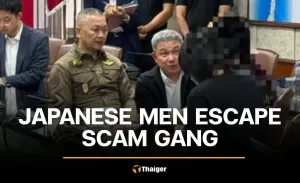 Thai police help two Japanese men escape scam gang