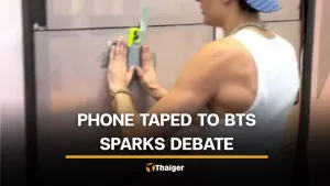 Foreign TikTok user tapes his phone on moving BTS, prompting online controversy