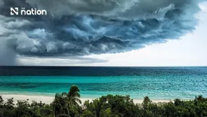 Thunderstorms forecast over 60% of Andaman coast and 30% of Bangkok on October 1