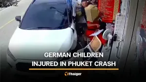Car crashes into pedestrians and food vendor in Phuket’s Karon
