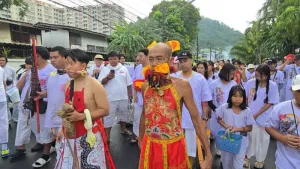 Sapam and Bang Khu deity processions draw crowds in Phuket Town