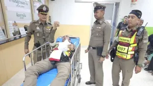 Police seek driver after Thalang traffic officer hit in Phuket