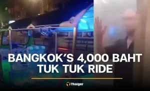Bangkok tuk tuk driver fined after charging tourists 4,000 baht