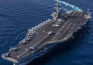 The USS George HW Bush (CVN-77) left Norfolk, Virginia, on March 31 and was deployed to the Arabian Sea to support operations during the US-Iran conflict.