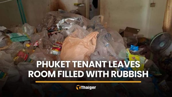 Phuket landlord says tenant leaves room with mountains of rubbish
