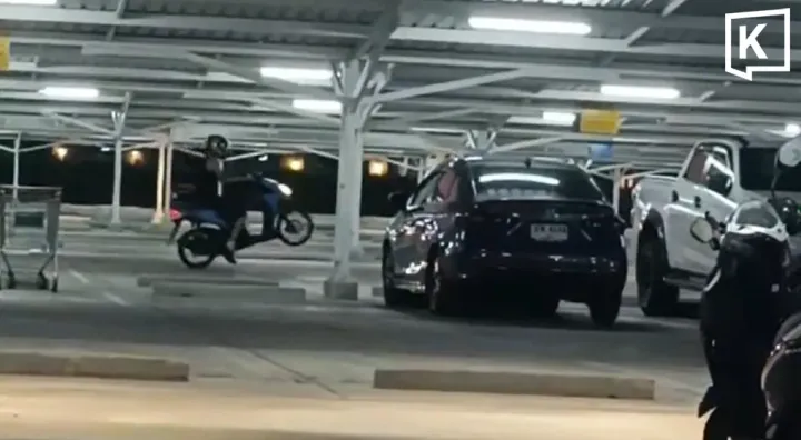 Foreign bikers stunt in Phuket mall, spark outrage
