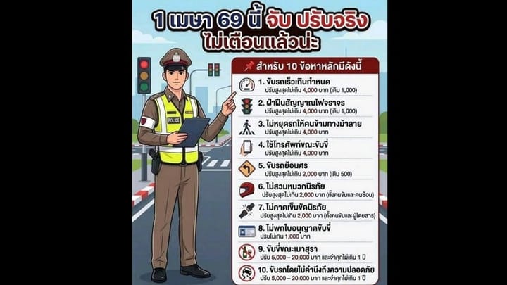 Phuket drivers face crackdown as traffic fines take effect