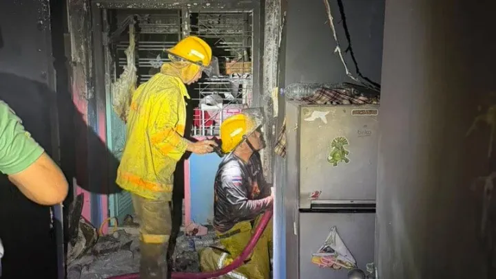 Fire breaks out at Thalang housing complex