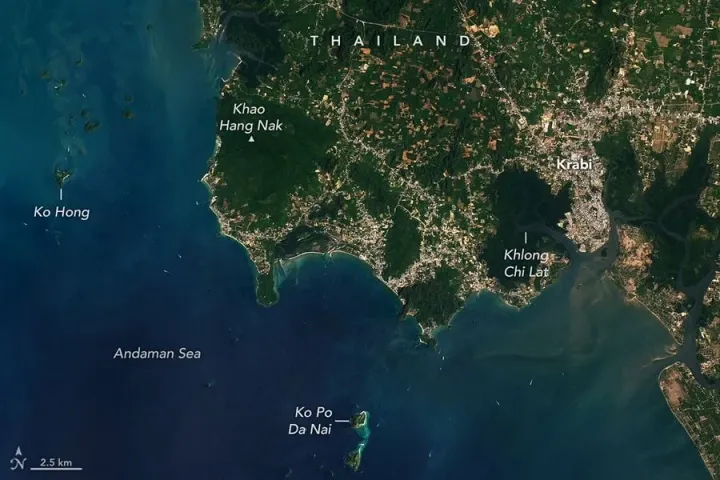 Thais are delighted! NASA releases satellite images of Krabi | Phuket