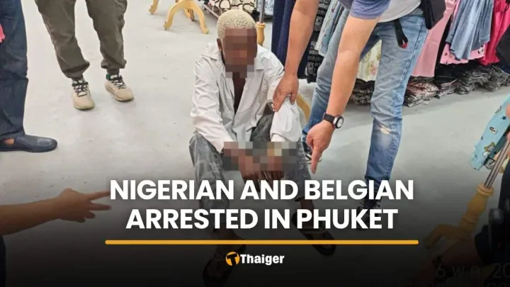 Des hommes nigérian et belge arrêtés à Phuket dans une affaire de vente de cocaïne