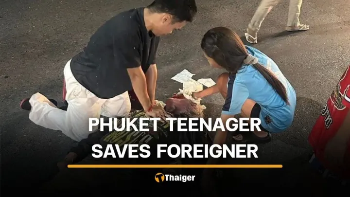 Phuket teen hailed after CPR saves foreign man who collapsed