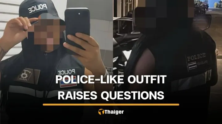 Phuket residents call for probe after foreign woman posts images in police-style outfit