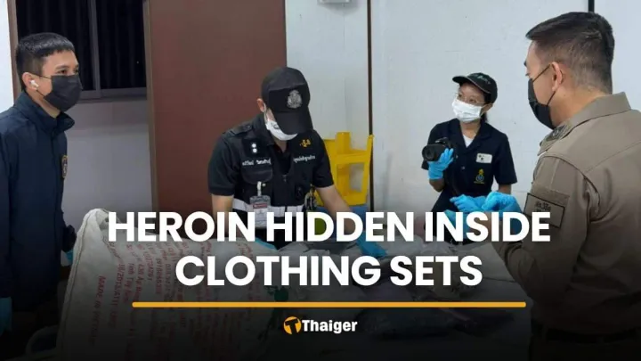 Australia भेजे जाने वाले Thai कपड़ों के सेटों में छिपाई गई heroin Phuket पुलिस ने जब्त की
