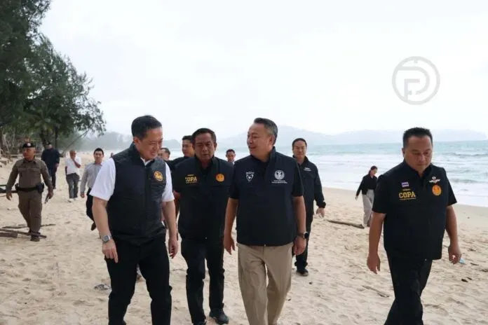 Parliamentary committee inspects Nui Beach over alleged forest reserve encroachment