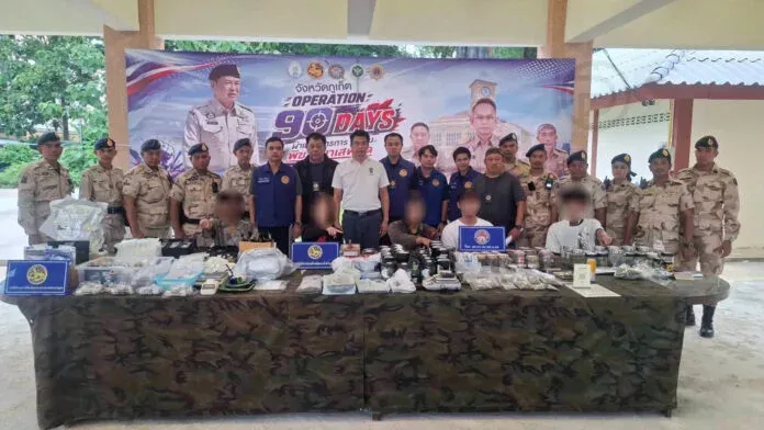 Five Suspects Arrested as Phuket Authorities Raid Four Unlicensed Cannabis Shops