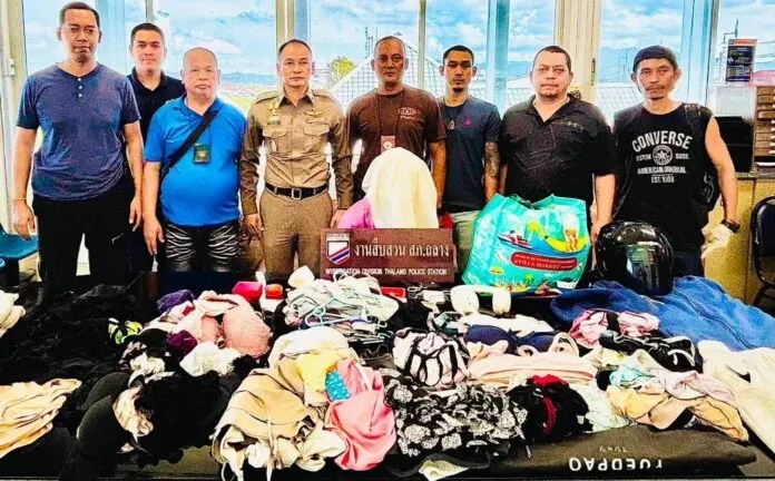 Thalang Police Arrest Man Accused of Stealing More Than 140 Pieces of Underwear