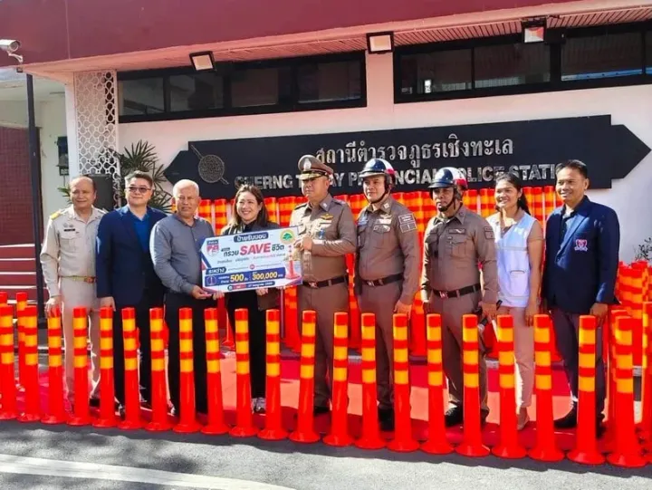 Cherng Talay Police to install lane separators at crash locations