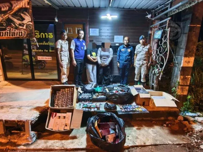 UPDATE: Three arrested as Phuket authorities seize more than B600,000 in illegal cigarettes