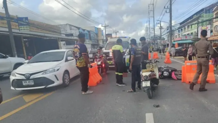 Eight-year-old girl killed in Chalong motorbike-truck collision