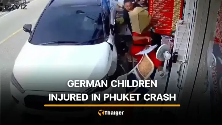Car crashes into pedestrians and food vendor in Phuket’s Karon