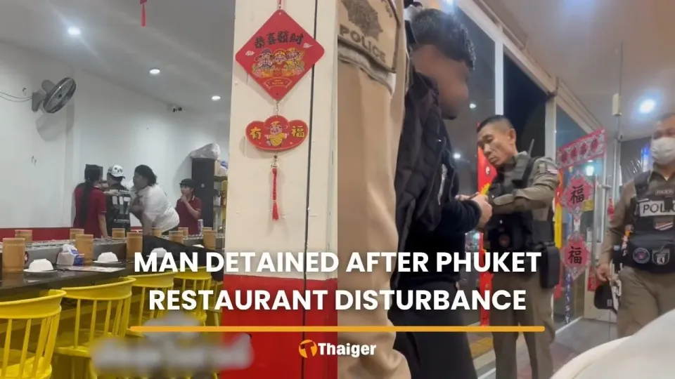 Ausländischer Mann nach Schlägerei in Restaurant in Patong, Phuket, festgenommen