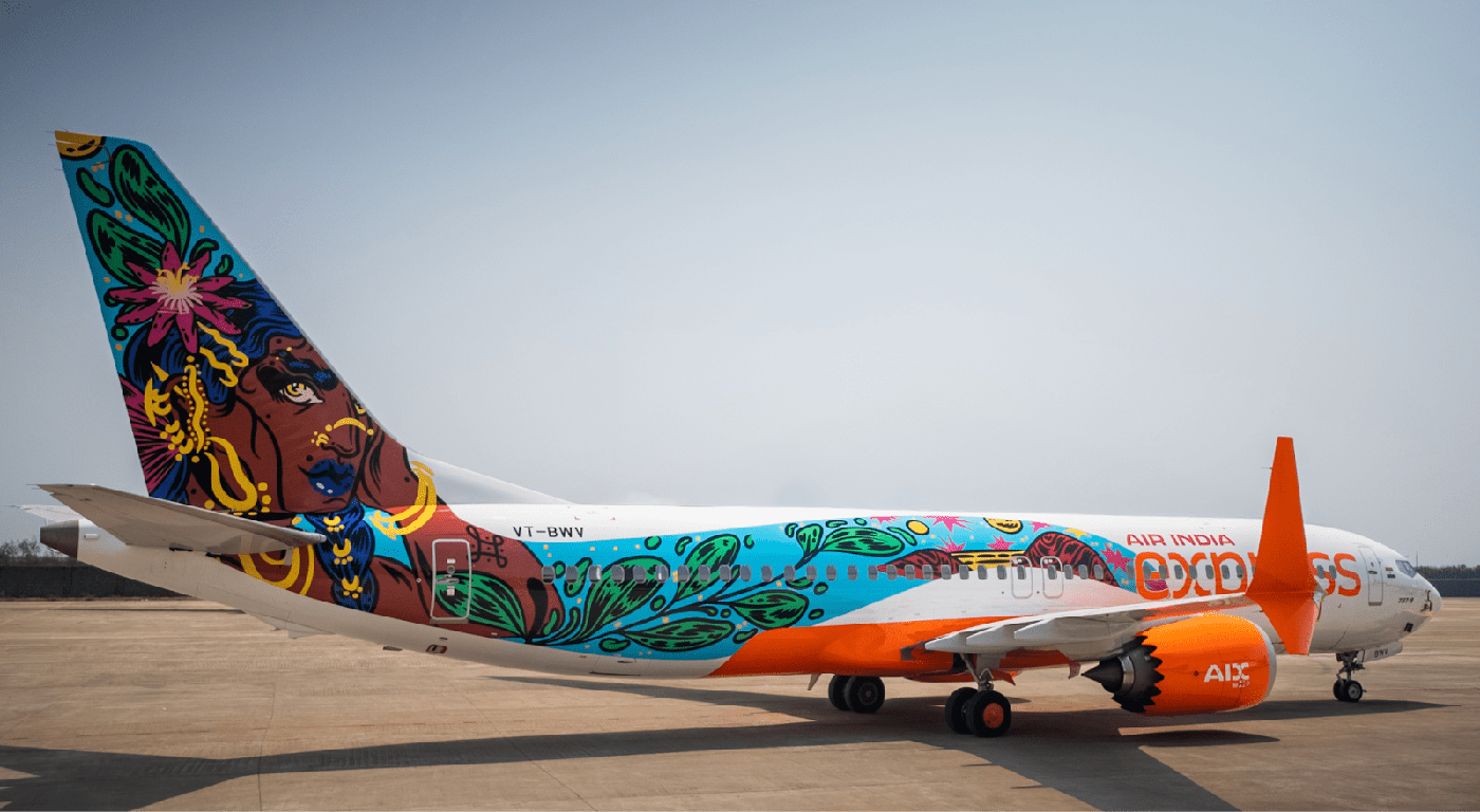 Air India Express unveils flying canvas