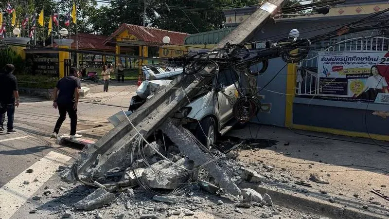 Elderly couple die after SUV crash in Krabi