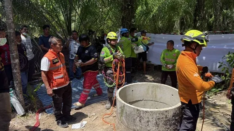 Quatre hommes meurent dans un puits à Phang Nga après une suspicion d’exposition à des gaz