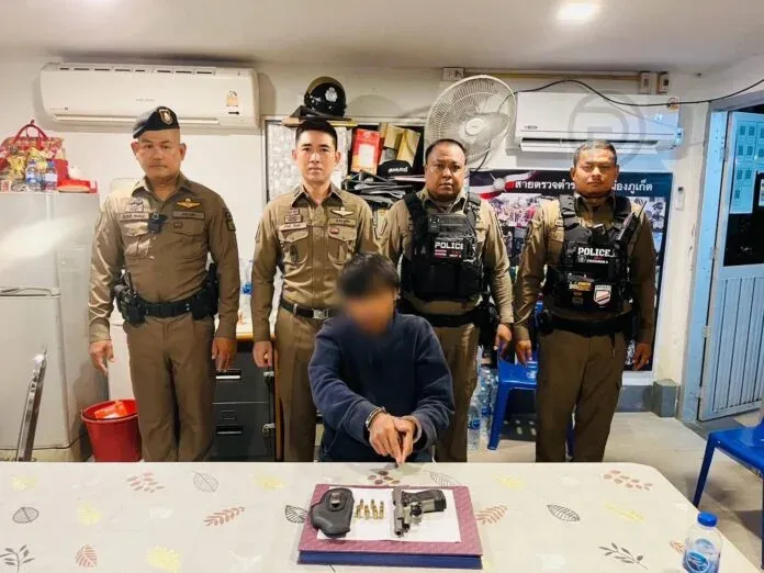 Phuket police arrest teen with firearm at Rassada checkpoint