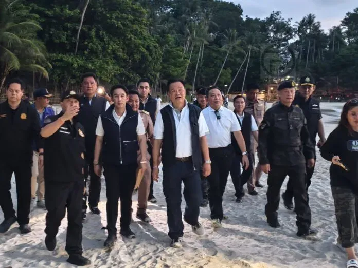 PM Anutin visits Freedom Beach in Phuket over land encroachment case