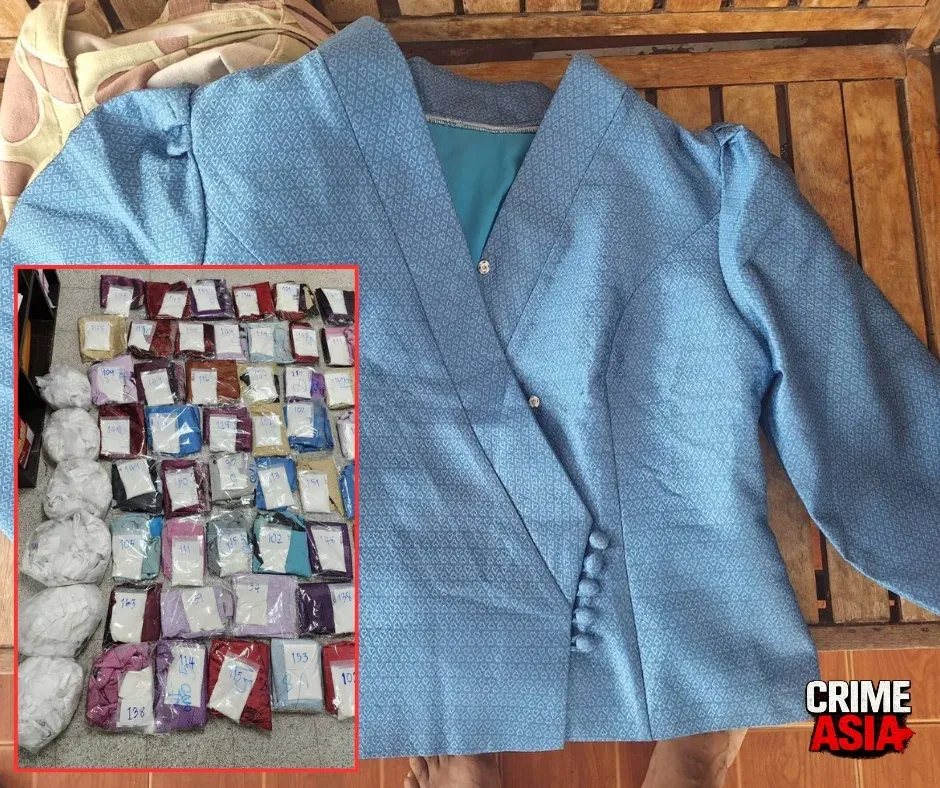 Phuket पुलिस ने Australia भेजे जा रहे Thai silk में छिपाई गई 6.198 kg heroin जब्त की