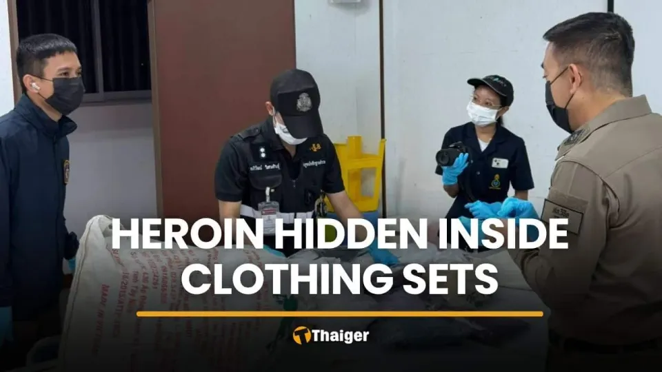 Phuket police seize heroin hidden in Thai clothing sets bound for Australia