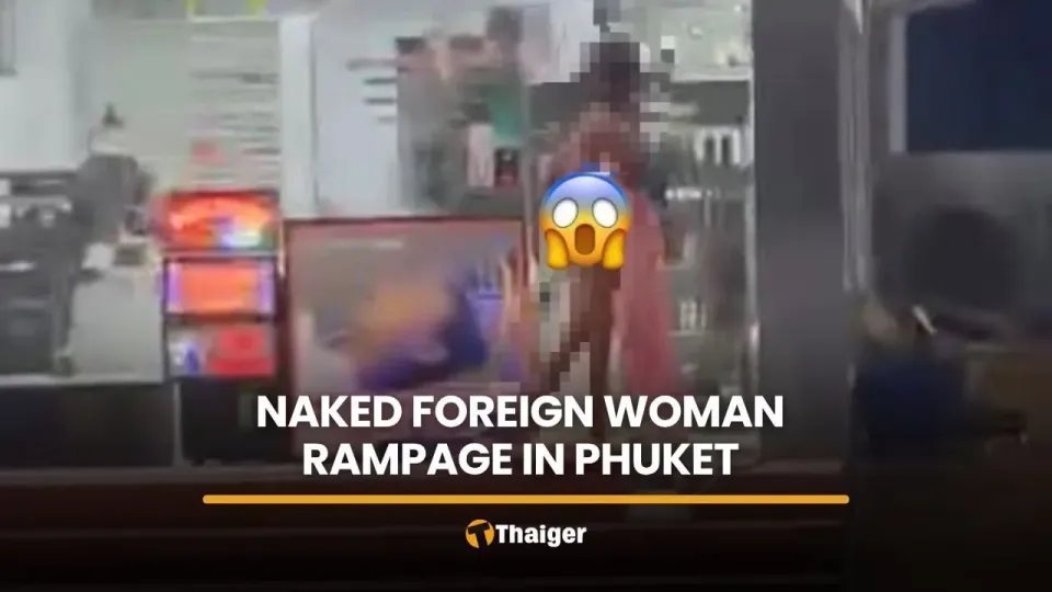 Police detain naked foreign woman after disturbance near Surin Beach