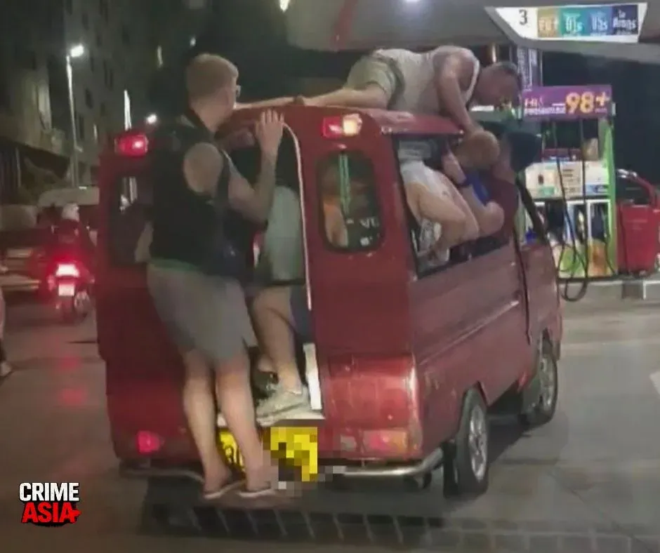 Dangerous tourist stunt on moving vehicle in Phuket sparks backlash