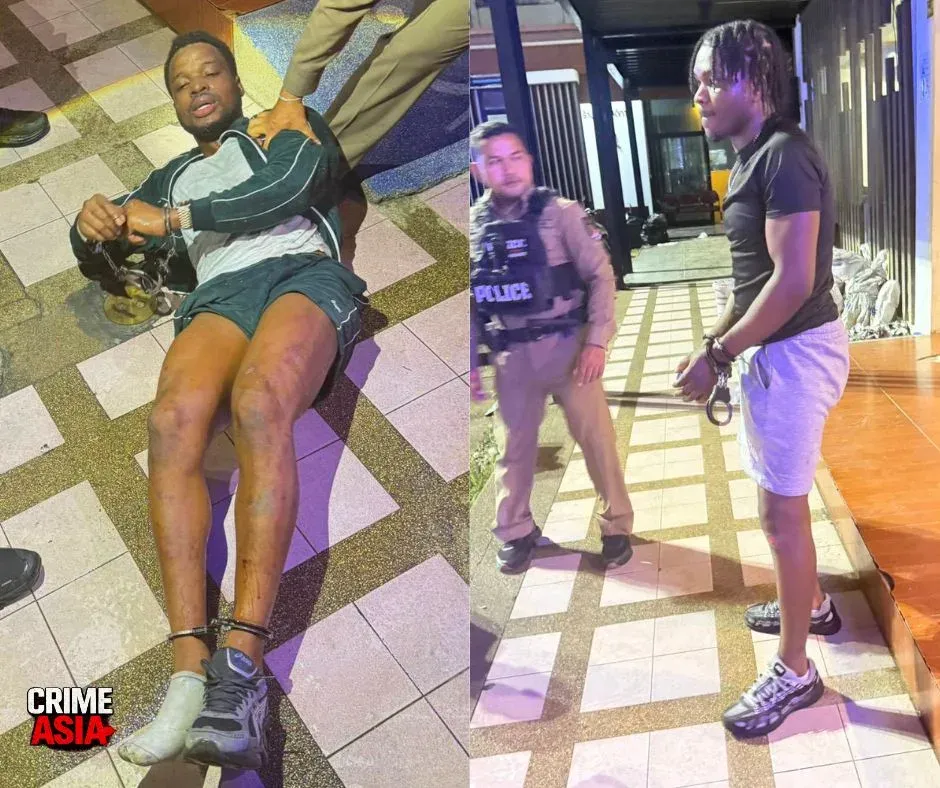 Two foreign tourists arrested in Patong after allegedly assaulting police during drunken disturbance