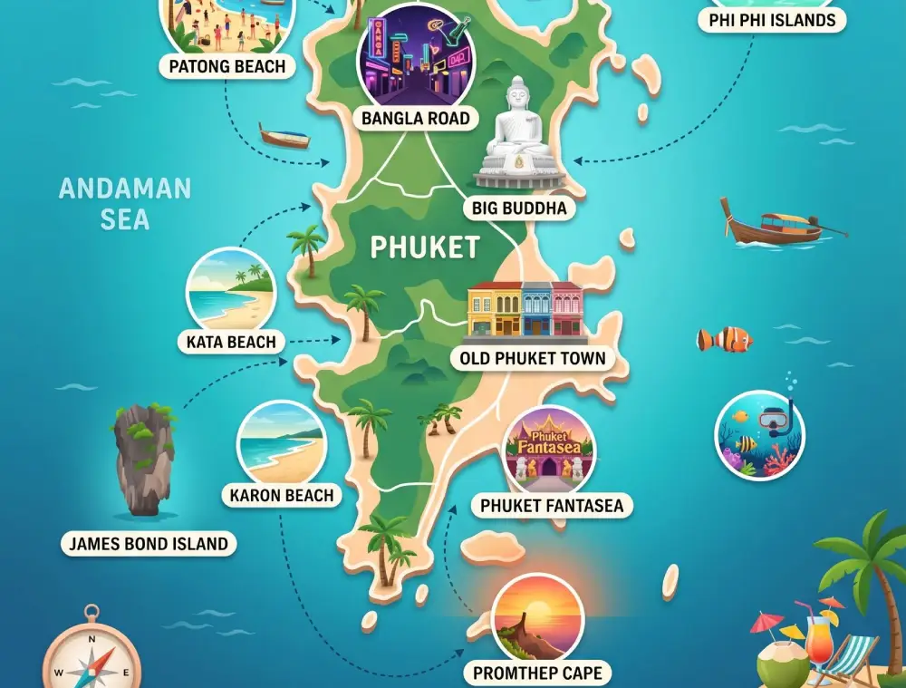 プーケット1〜7日旅程：毎日何をする？