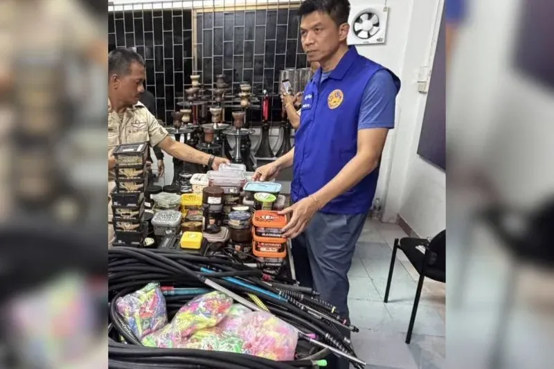 普吉府非法水烟店被查封